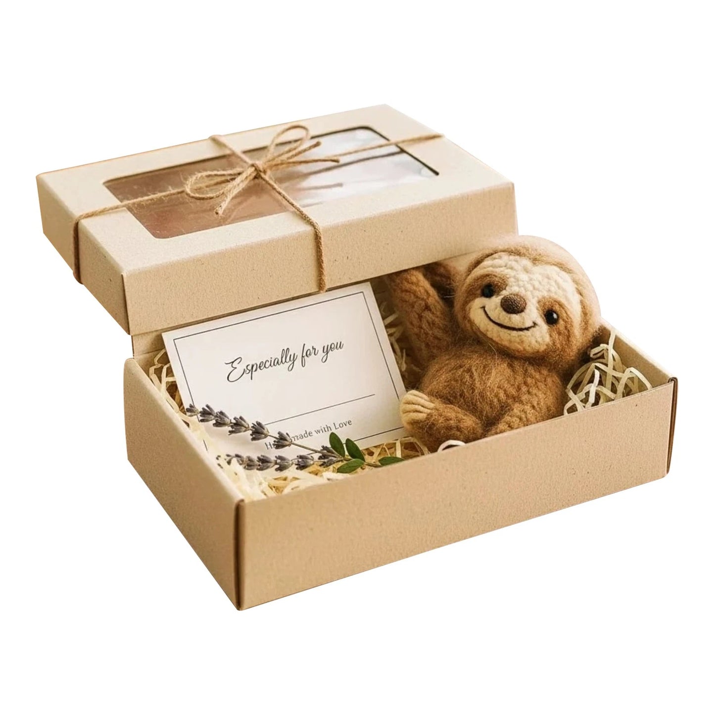 Crochet Sloths Car Pendant Accessories Cute Rear View Mirror Hanging Charms Gift