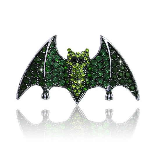 Fashion Bat Decoration Brooches For Woman Accessories Rhinestone Pin Party Gift