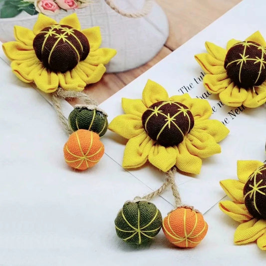 Retro Ethnic Style Cloth Pendant Decoration Flower Pendant Accessories