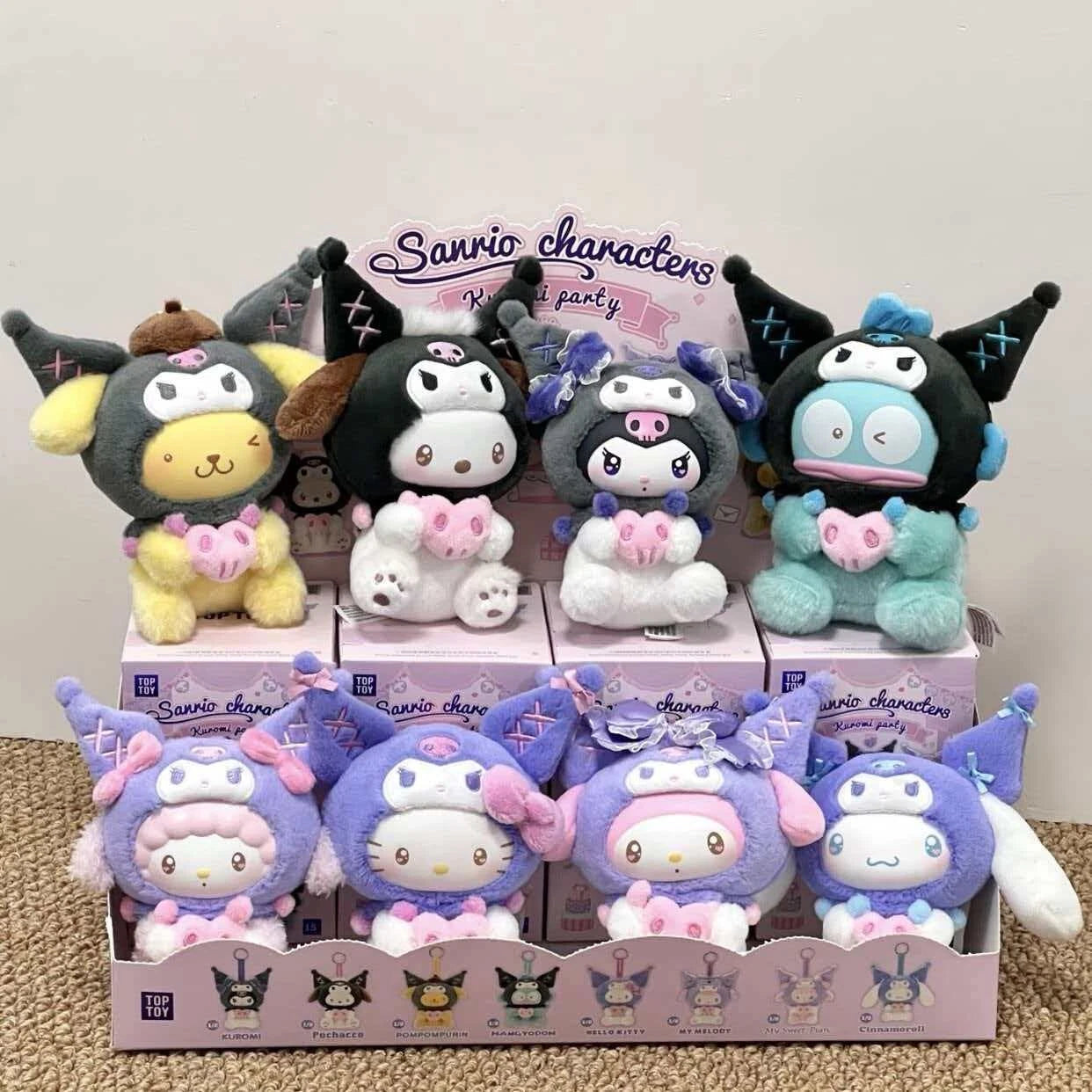 Sanrio Kuromi Party Vinyl Plush Blind Box Figure Pendant Trendy Toys Gift